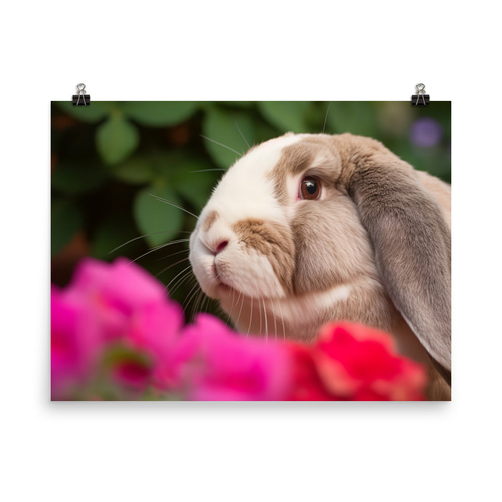 Majestic French Lop photo paper poster - Posterfy.AI