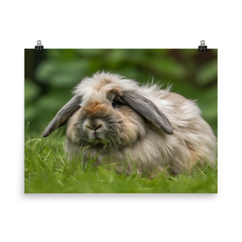 Fluffy American Fuzzy Lop photo paper poster - Posterfy.AI