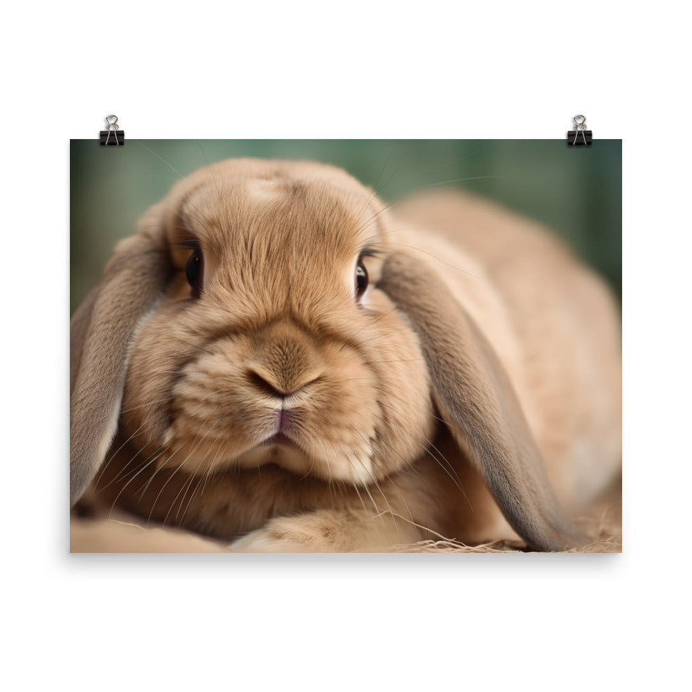 Cuddly French Lop photo paper poster - Posterfy.AI