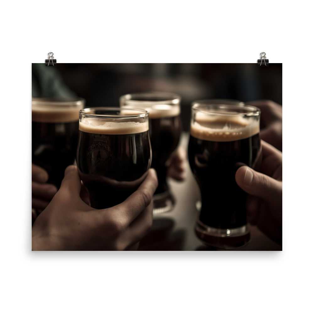 Ice Cold Porter Beer photo paper poster - Posterfy.AI