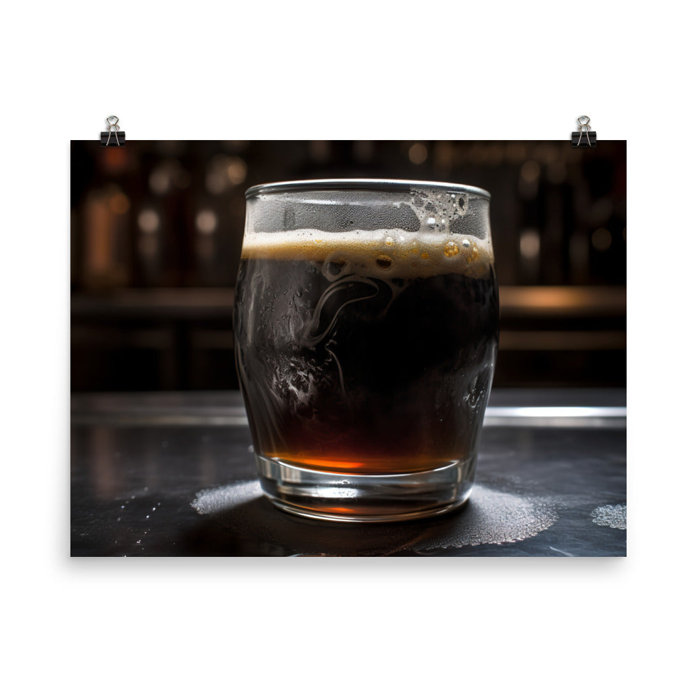 An Ice Cold Porter to Savor photo paper poster - Posterfy.AI