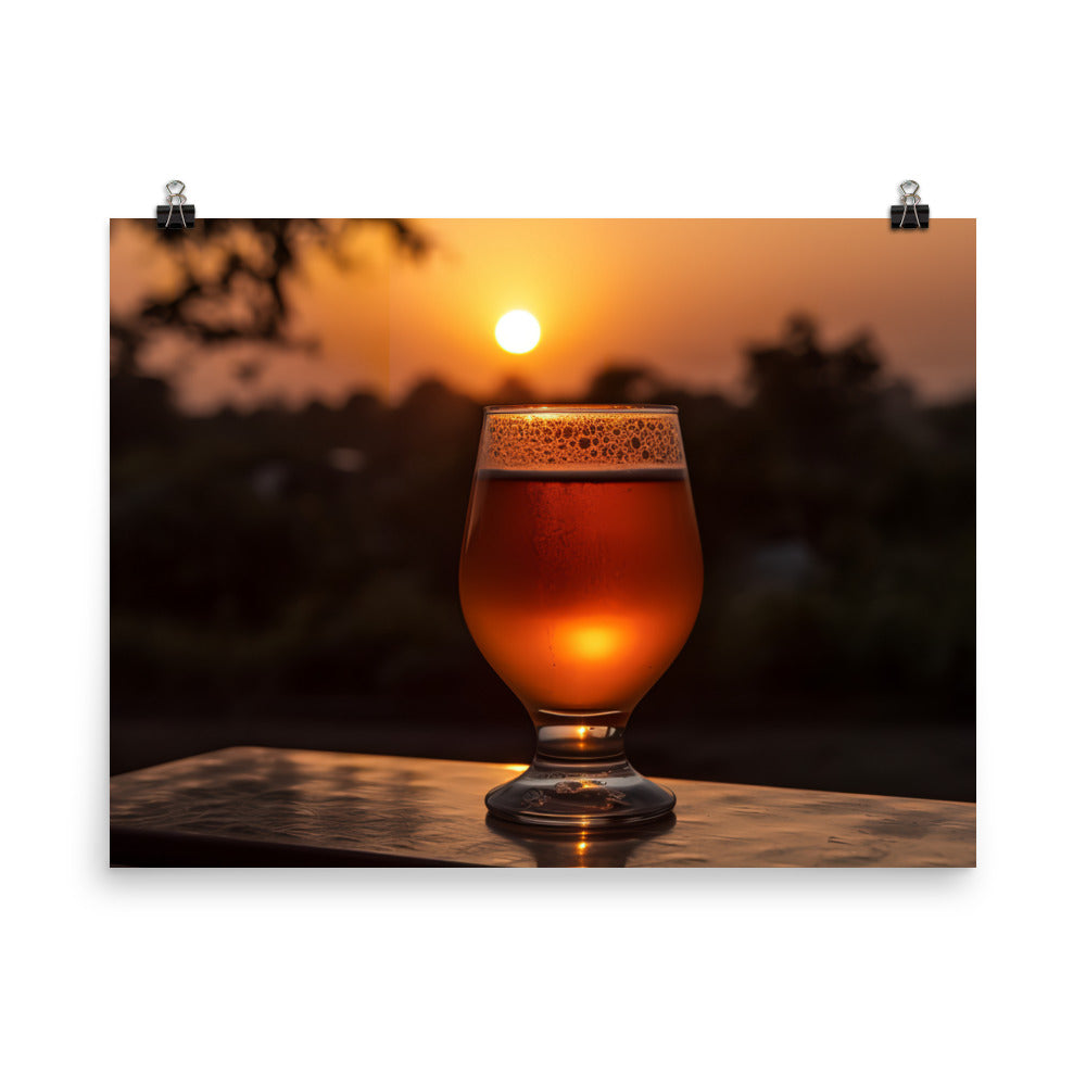 Sunset Sips photo paper poster - Posterfy.AI