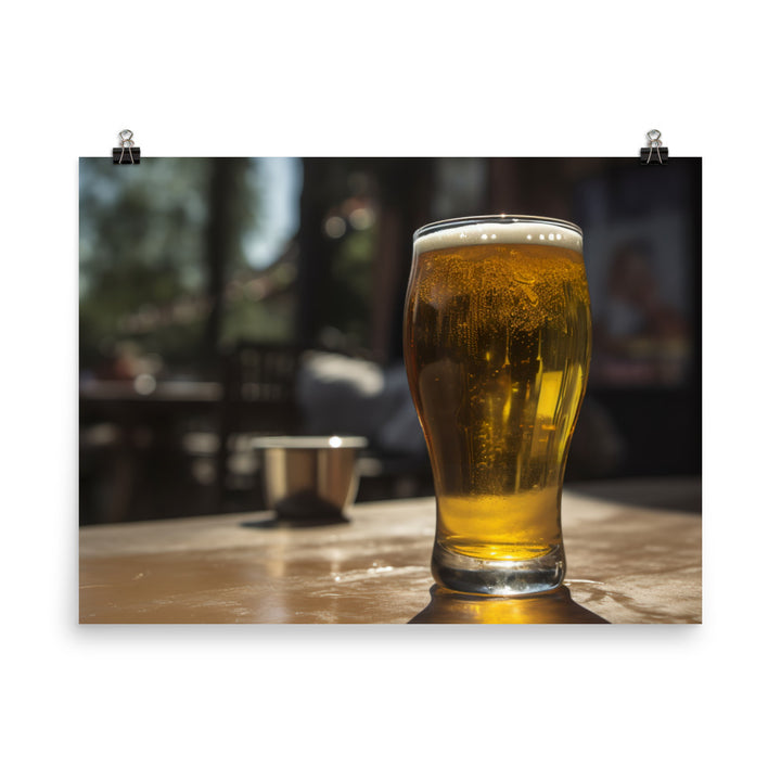 Golden Refreshment photo paper poster - Posterfy.AI