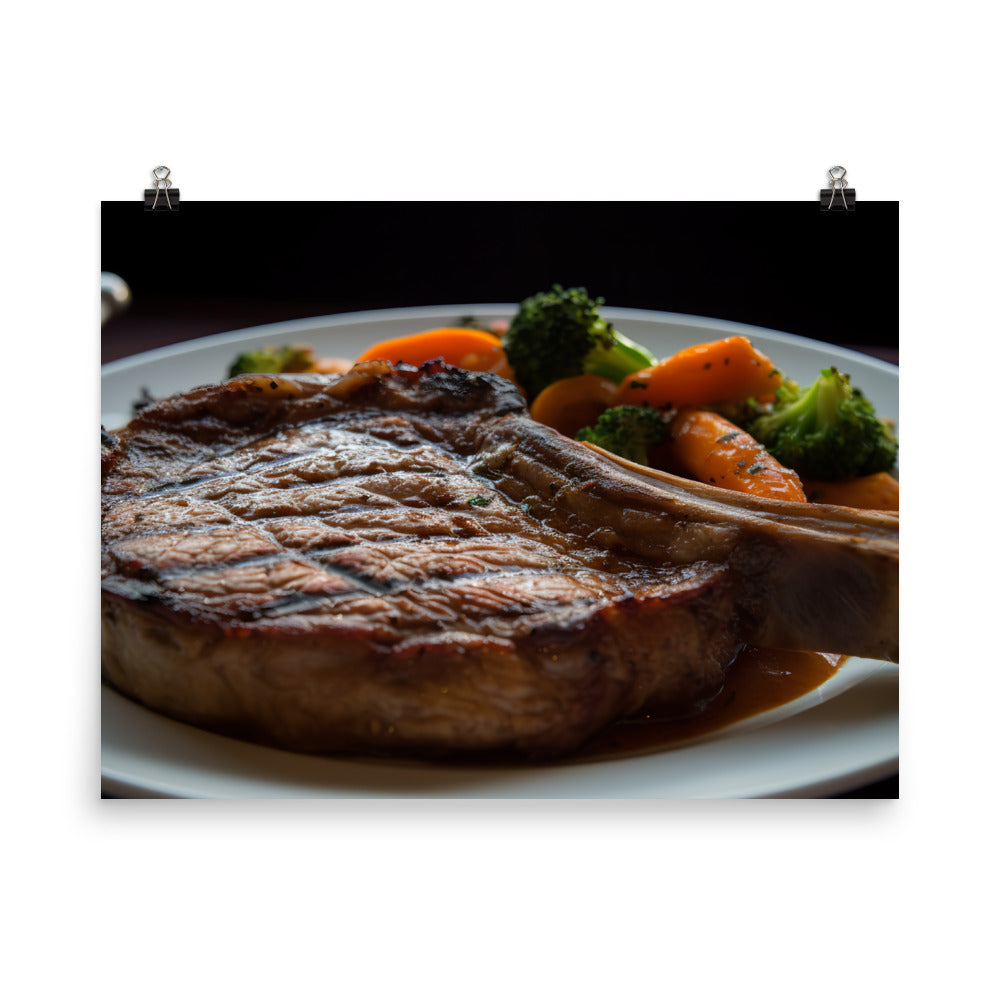 Grilled Ribeye photo paper poster - Posterfy.AI