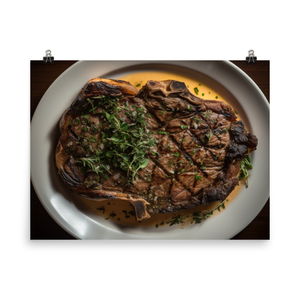 Butter Basted Ribeye photo paper poster - Posterfy.AI