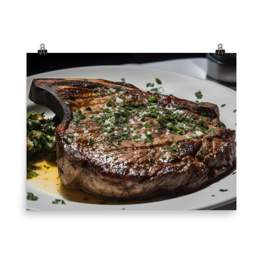 Butter Basted Ribeye photo paper poster - Posterfy.AI