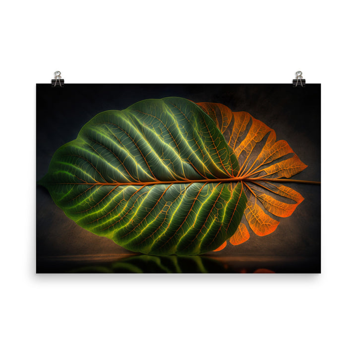 Bontanical Leaf photo paper poster - Posterfy.AI