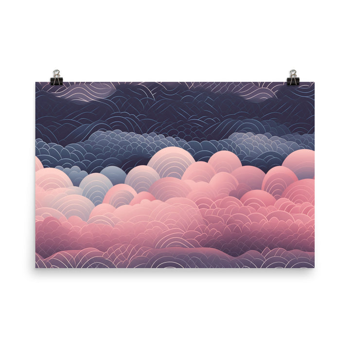 Ombre Pattern photo paper poster - Posterfy.AI