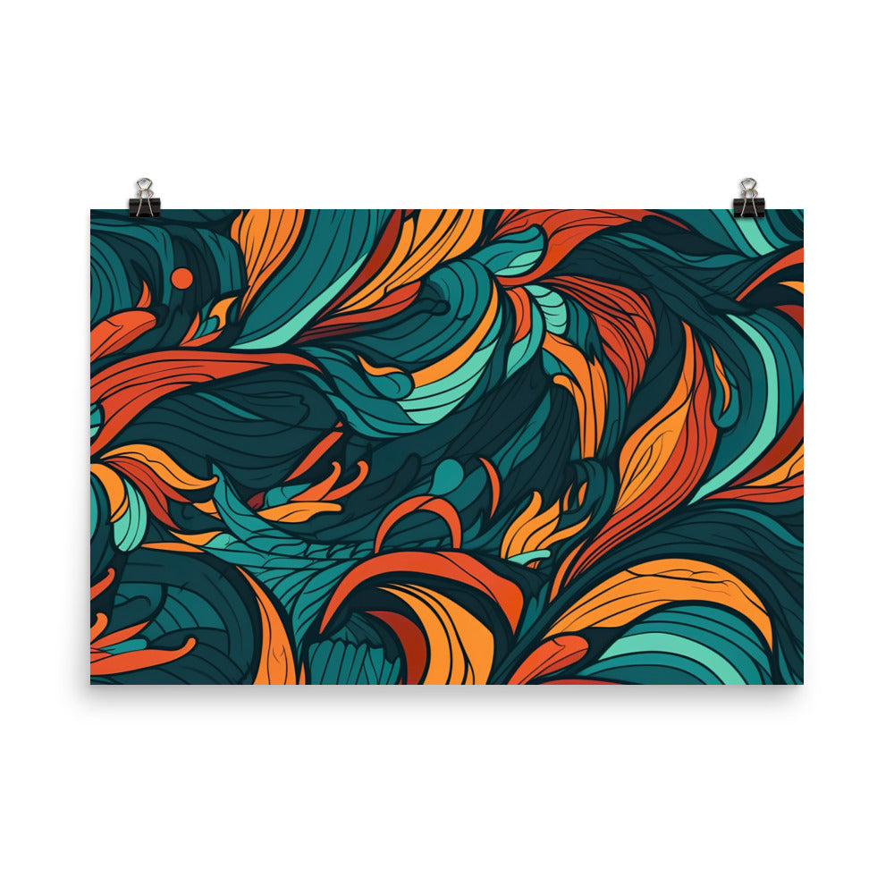 Flow Pattern photo paper poster - Posterfy.AI