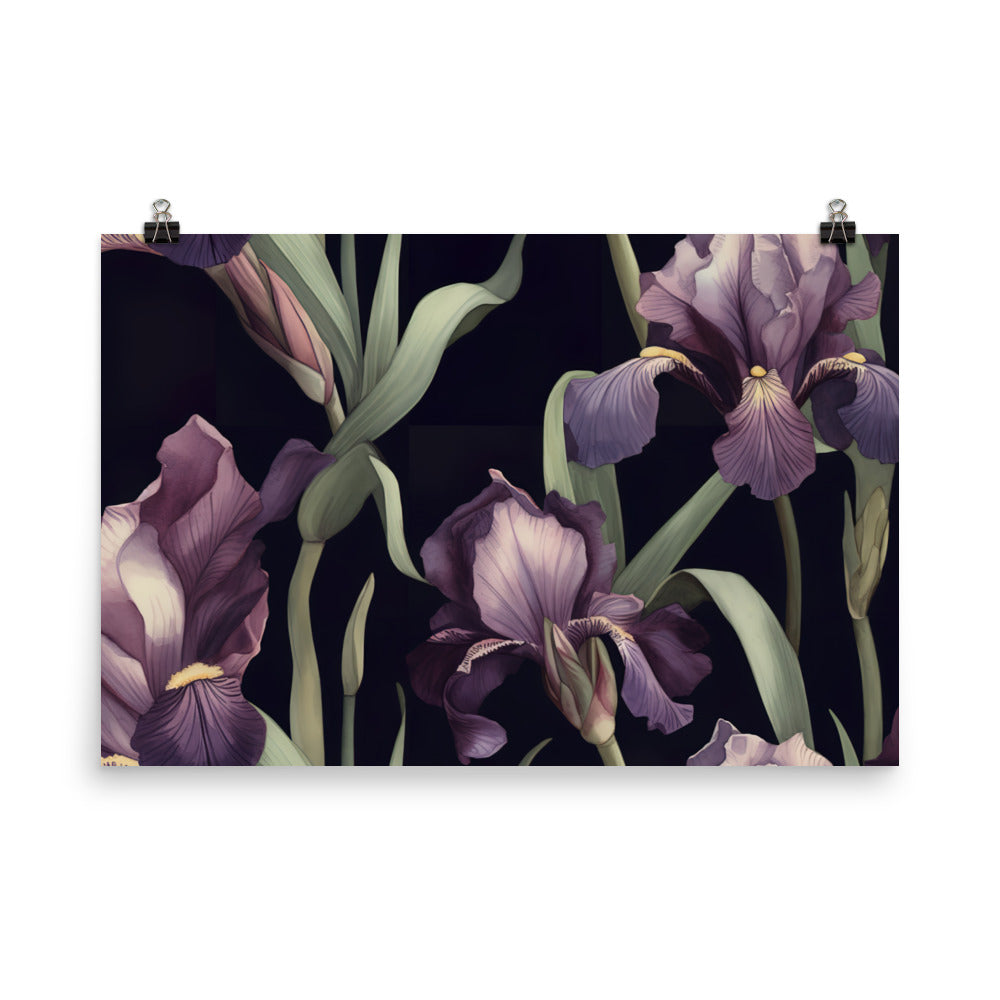 Iris Pattern photo paper poster - Posterfy.AI