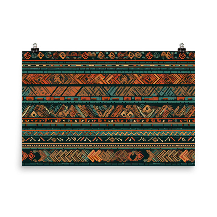 Ethnic Pattern photo paper poster - Posterfy.AI