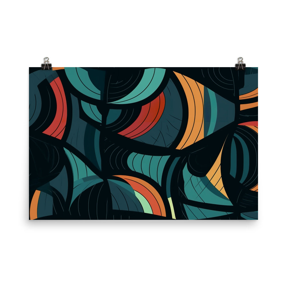 Abstract Pattern photo paper poster - Posterfy.AI