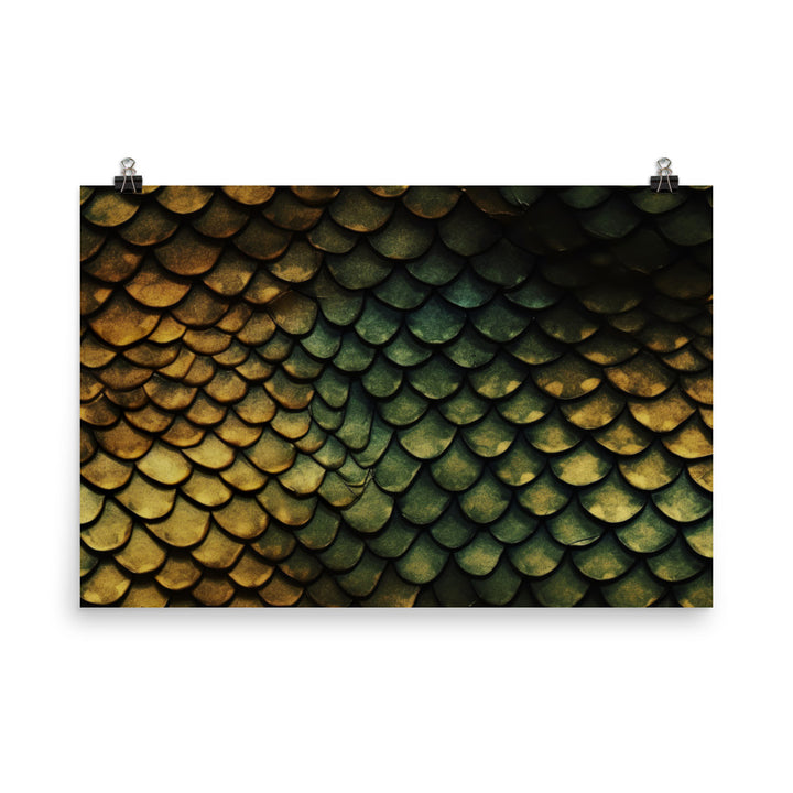 Reptile scales Pattern photo paper poster - Posterfy.AI