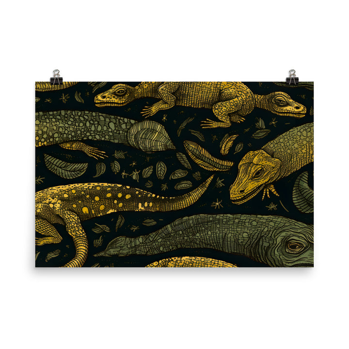 Reptile Pattern photo paper poster - Posterfy.AI