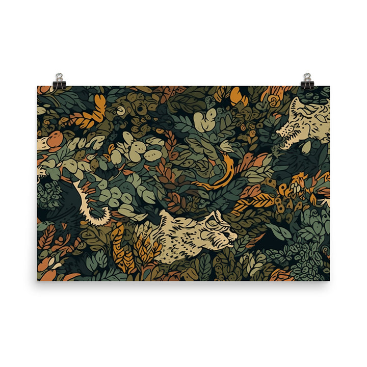 Animal Camouflage Pattern photo paper poster - Posterfy.AI