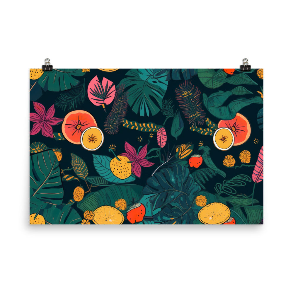 Tropical Pattern photo paper poster - Posterfy.AI