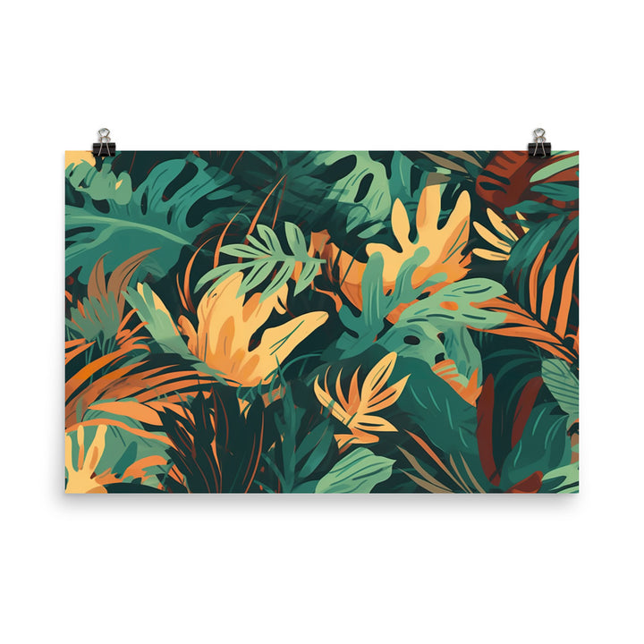 Jungle Pattern photo paper poster - Posterfy.AI