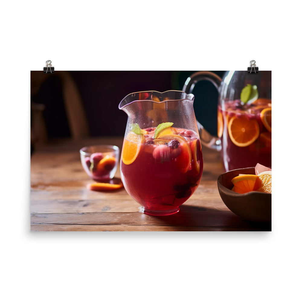 Sangria Soire photo paper poster - Posterfy.AI