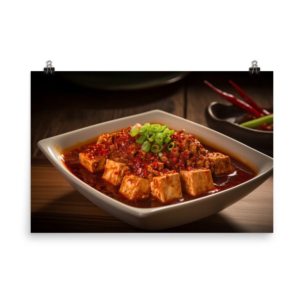 Mapo Tofu 麻婆豆腐 photo paper poster - Posterfy.AI