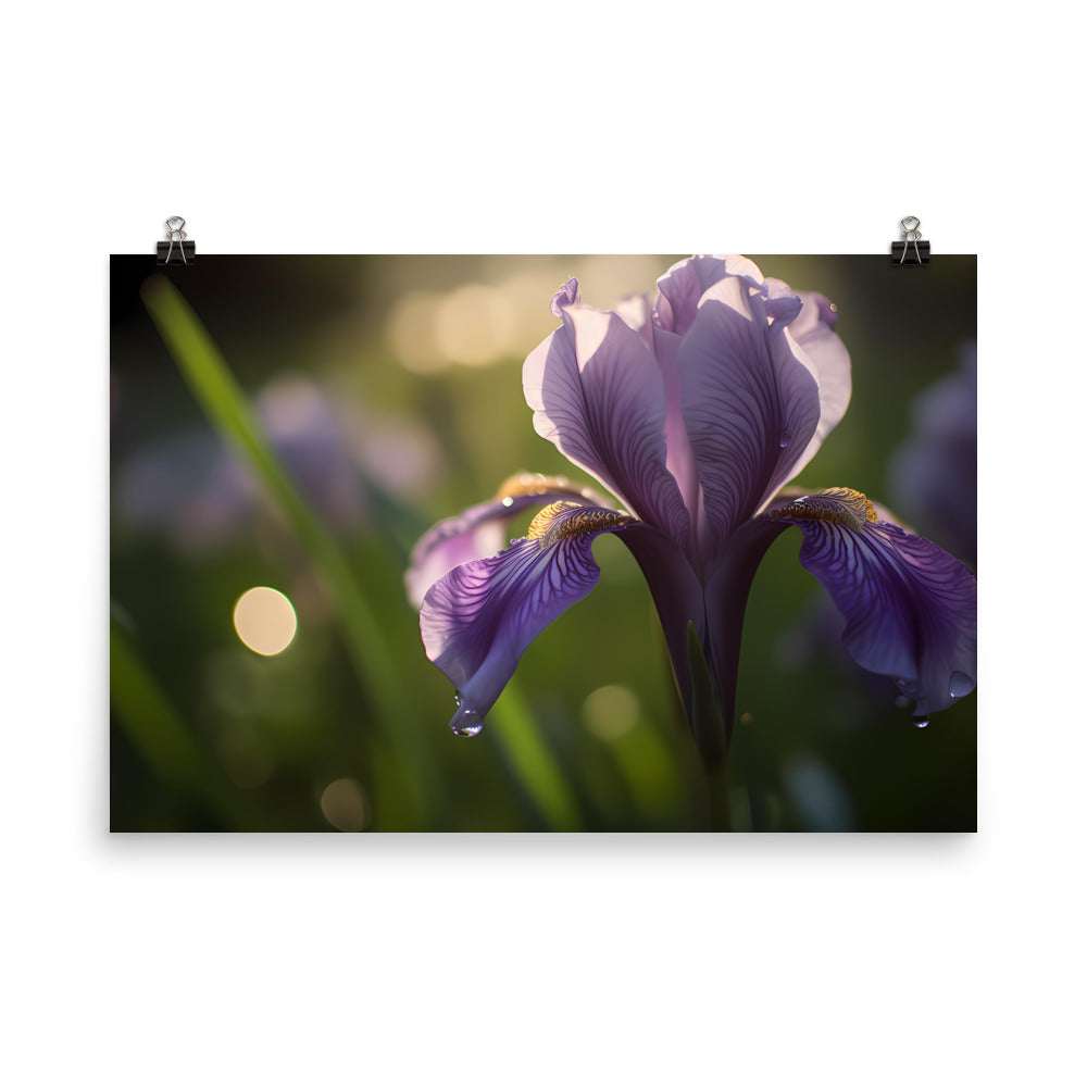 Purple Majesty botanical photo paper poster - Posterfy.AI