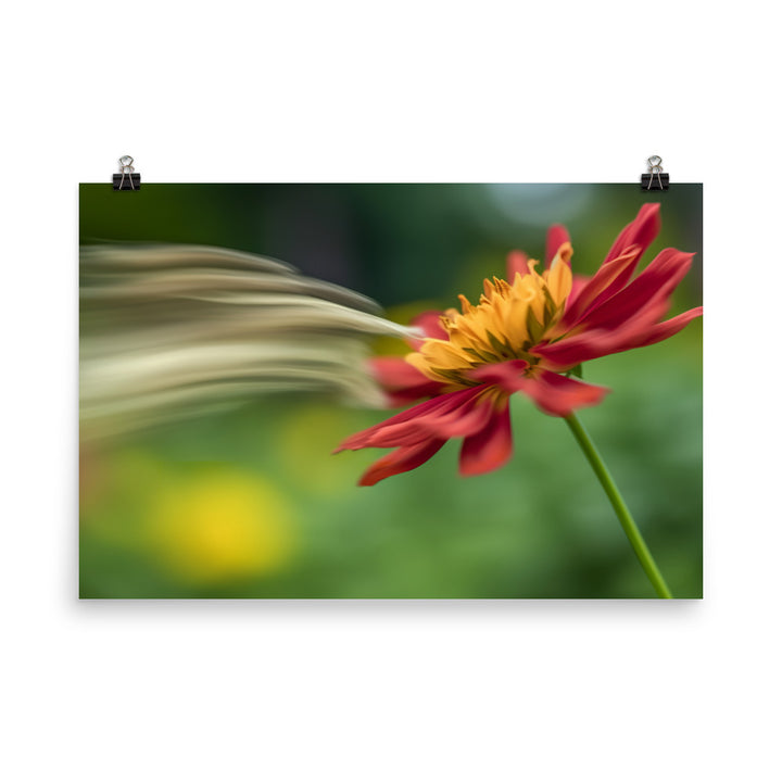 Petals in Motion photo paper poster - Posterfy.AI