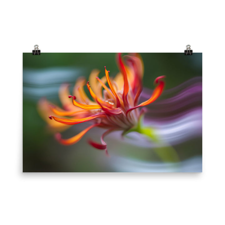 Petals in Motion photo paper poster - Posterfy.AI