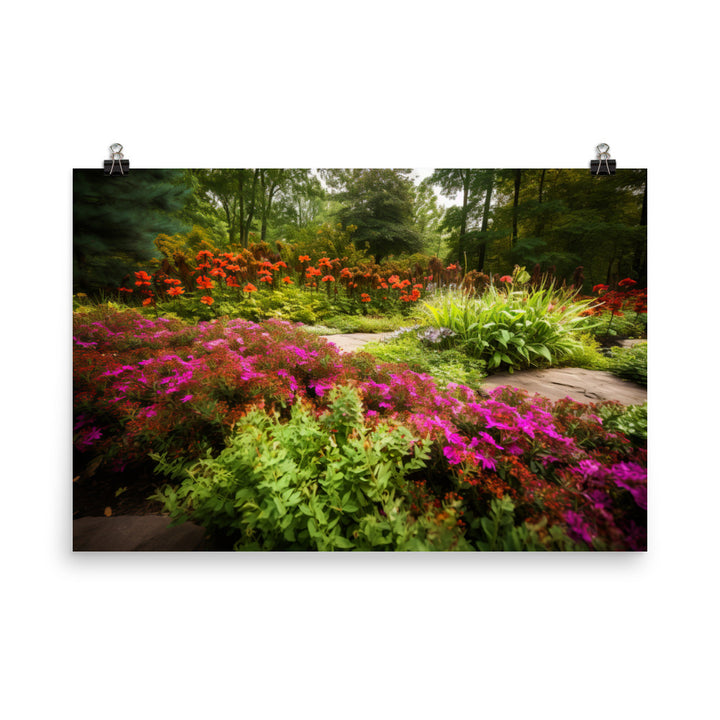 Botanical Garden Escape photo paper poster - Posterfy.AI