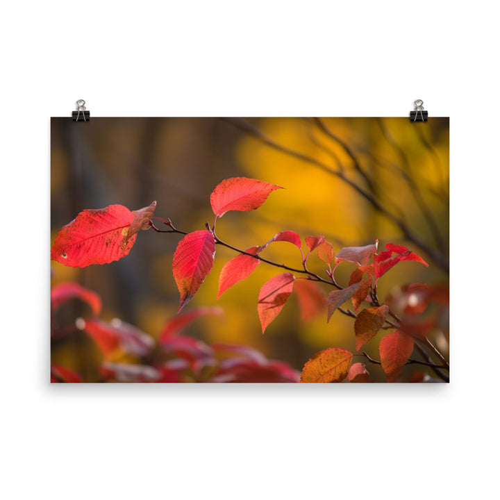 Vibrant Fall Foliage photo paper poster - Posterfy.AI