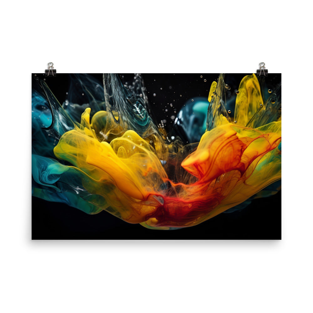 Fluid Dynamics photo paper poster - Posterfy.AI