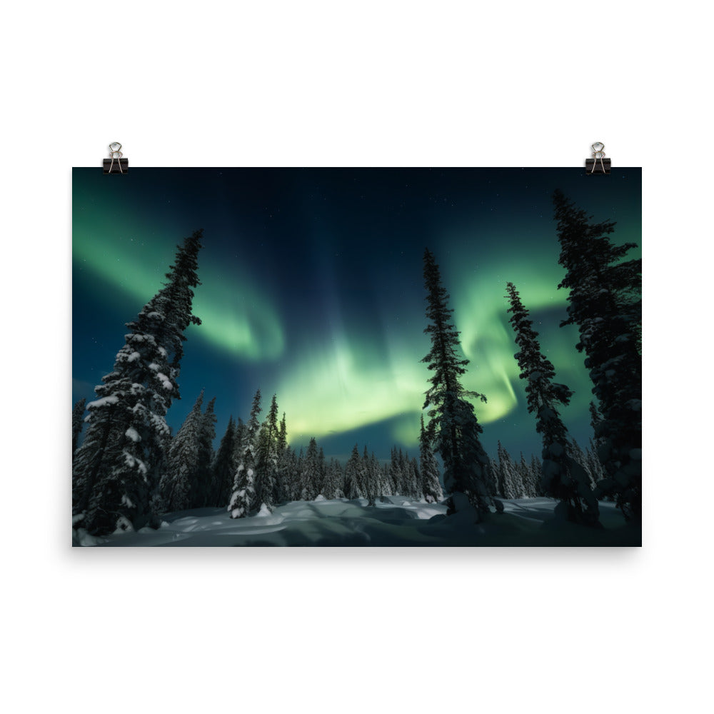 Northern Lights Adventure photo paper poster - Posterfy.AI