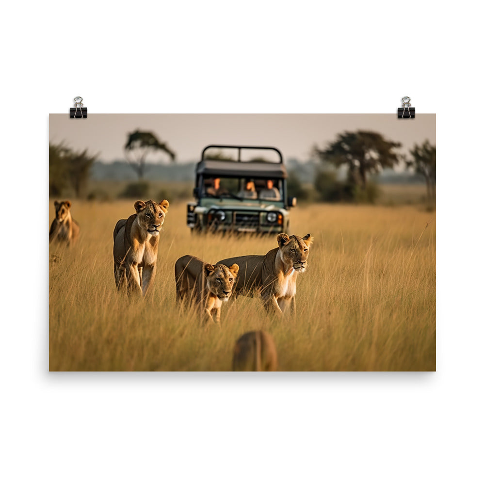 African Safari Adventure photo paper poster - Posterfy.AI