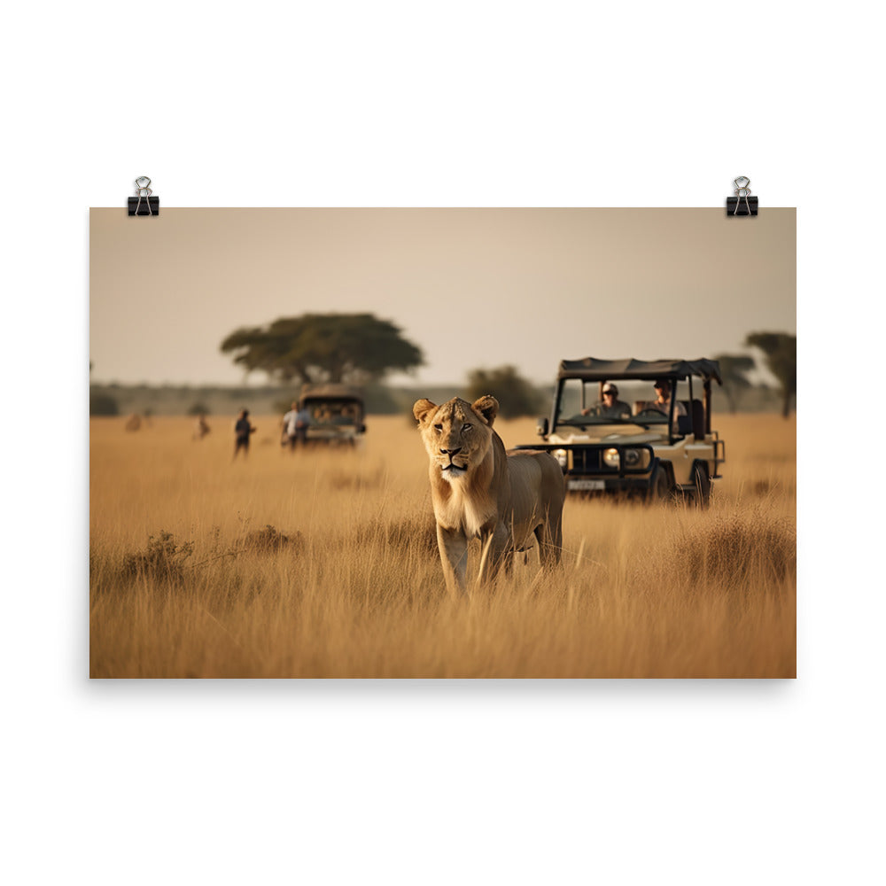 African Safari Adventure photo paper poster - Posterfy.AI