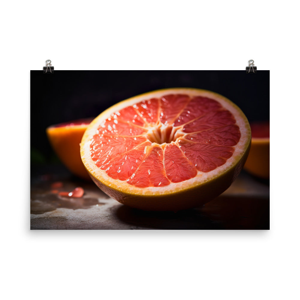 Pink Citrus Sunrise photo paper poster - Posterfy.AI