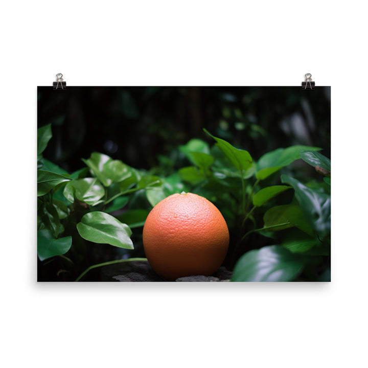 Grapefruit and Greens photo paper poster - Posterfy.AI