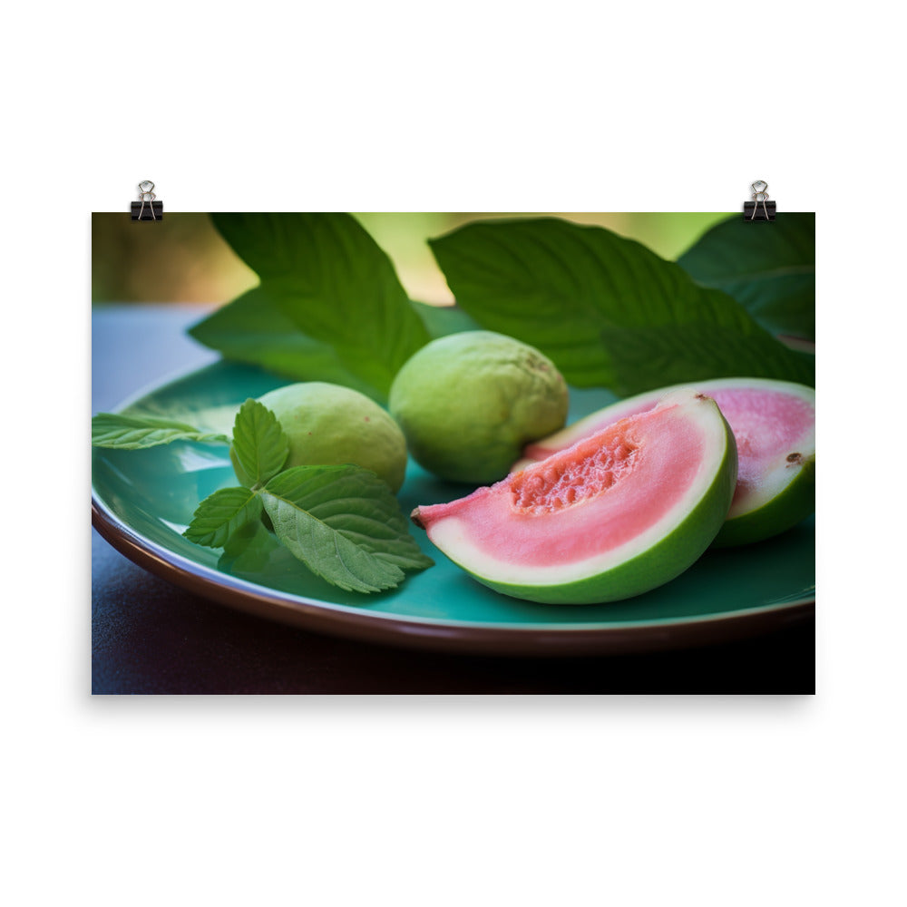 Sliced Guava Delight photo paper poster - Posterfy.AI