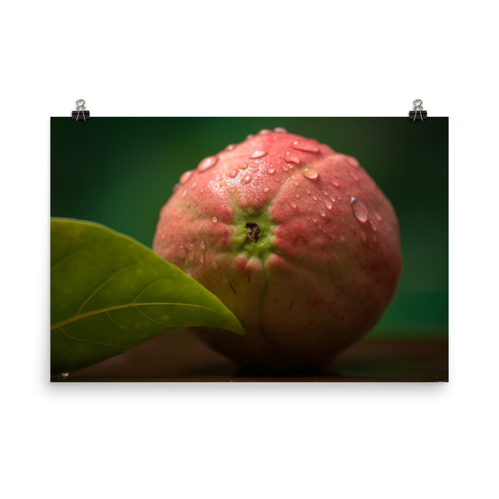 Juicy Guava Close-Up photo paper poster - Posterfy.AI