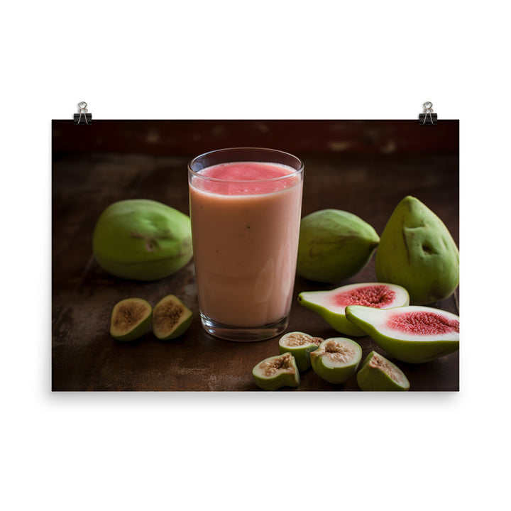 Guava Smoothie Bliss photo paper poster - Posterfy.AI