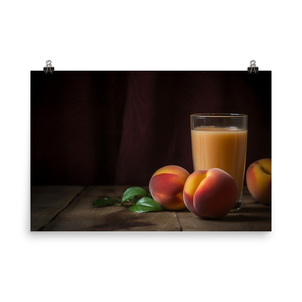 Peach Smoothie photo paper poster - Posterfy.AI