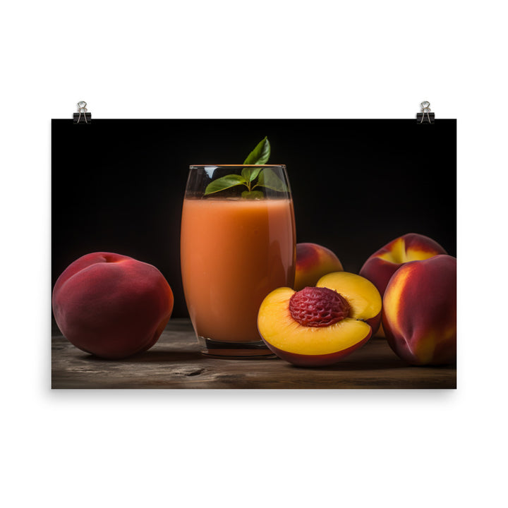 Peach Smoothie photo paper poster - Posterfy.AI