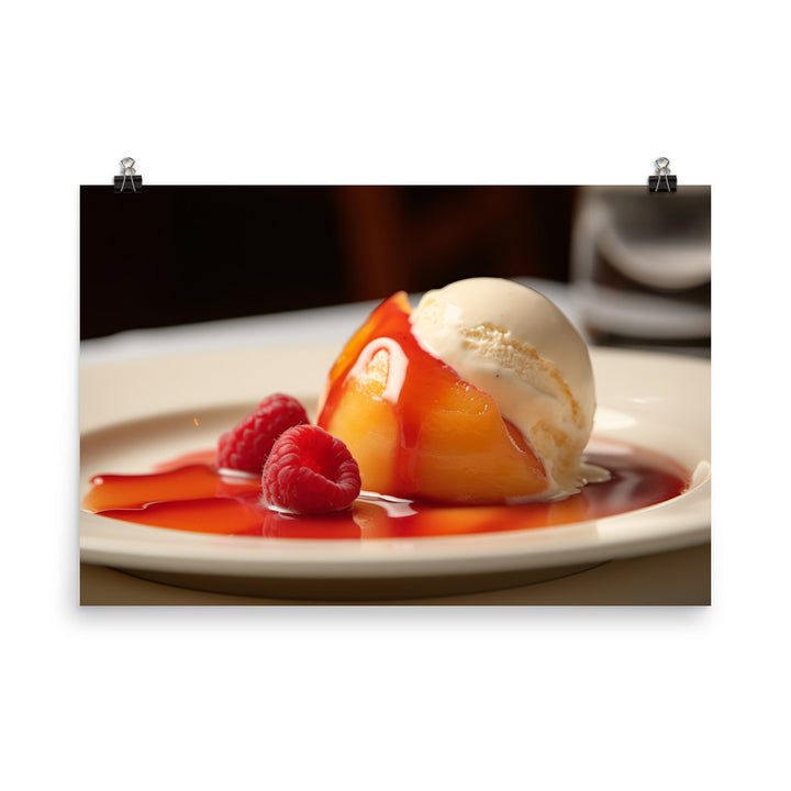 Peach Melba photo paper poster - Posterfy.AI