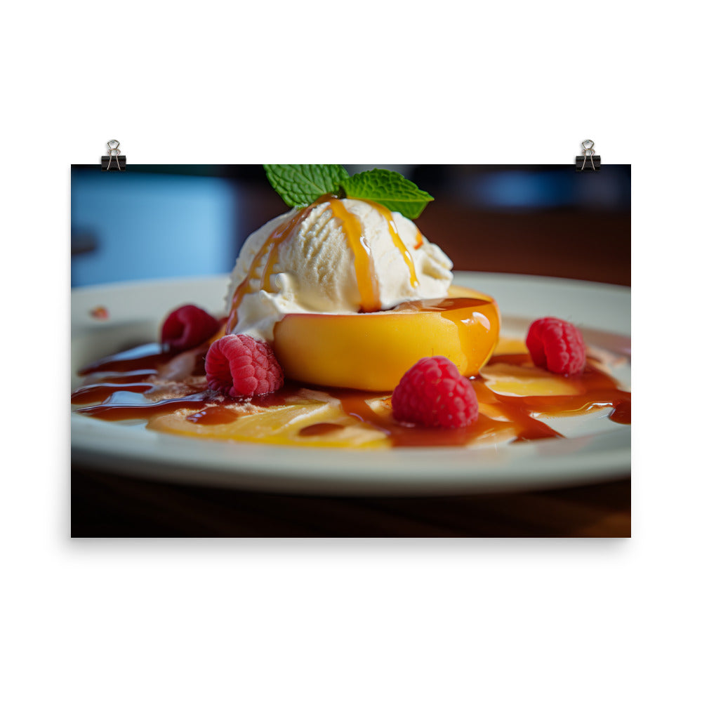 Peach Melba photo paper poster - Posterfy.AI