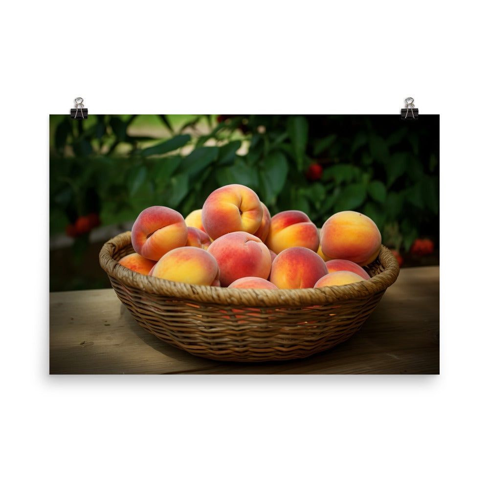 Peach Cobbler photo paper poster - Posterfy.AI