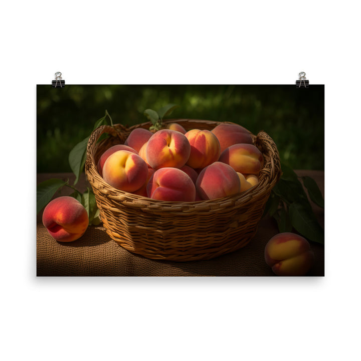 Peach Cobbler photo paper poster - Posterfy.AI