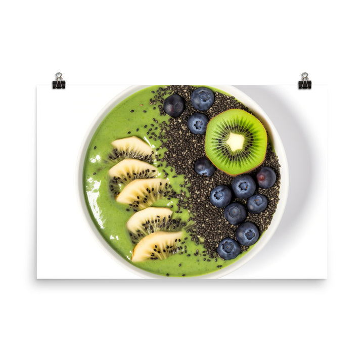 Kiwi Smoothie Bowl photo paper poster - Posterfy.AI