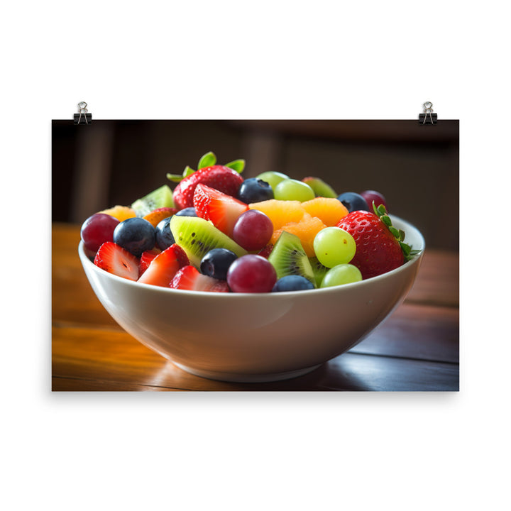 Kiwi Fruit Salad photo paper poster - Posterfy.AI