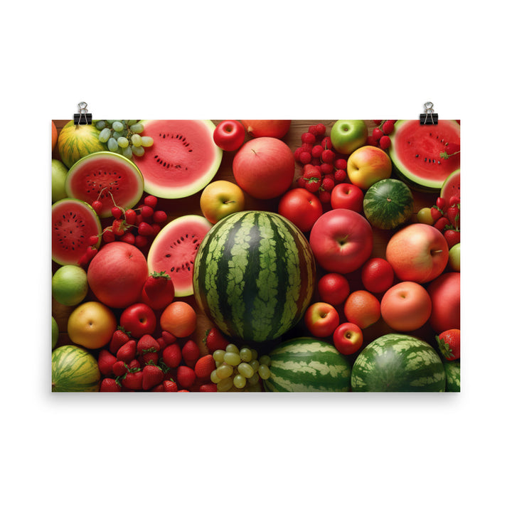 Watermelon Fruitscape photo paper poster - Posterfy.AI