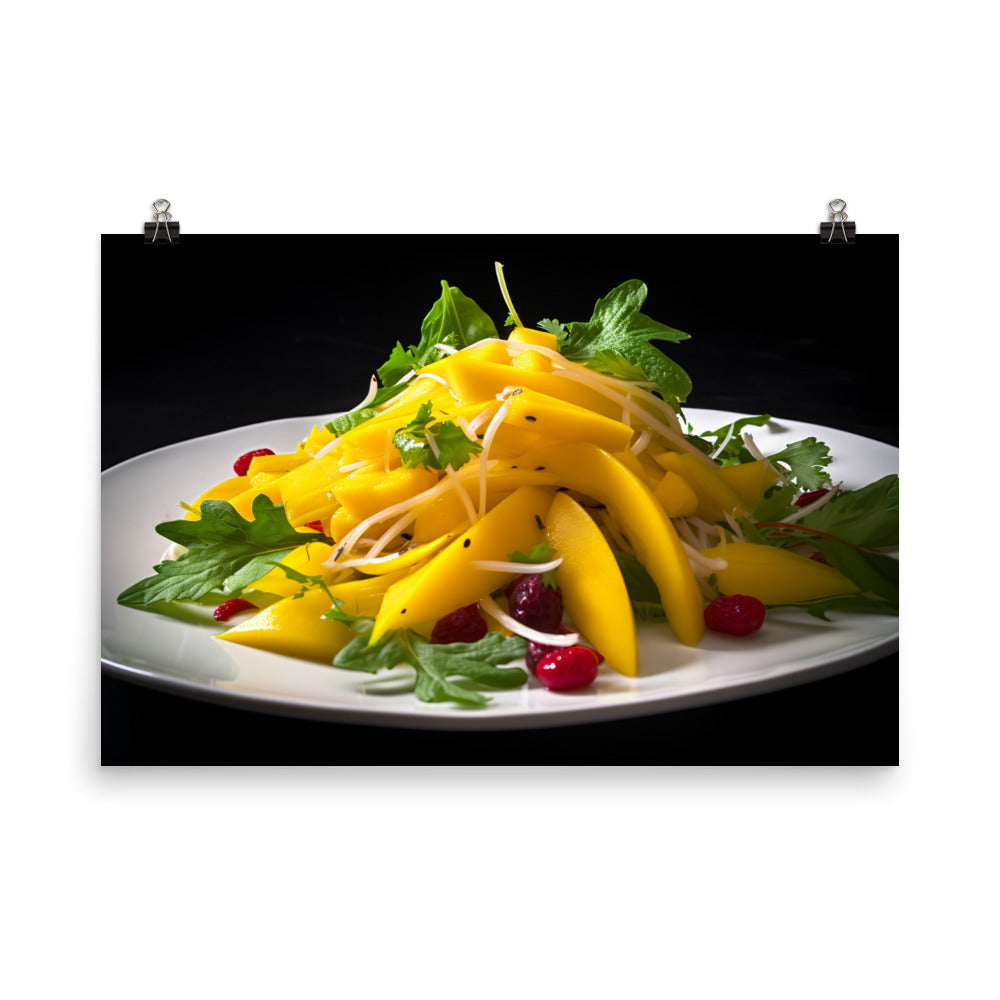 Mango Salad Sensation photo paper poster - Posterfy.AI