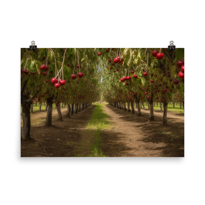 Cherry Picking Season photo paper poster - Posterfy.AI