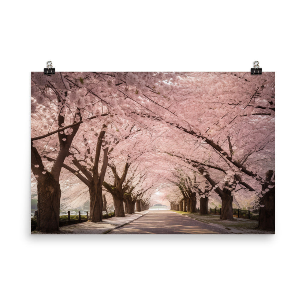 Cherry Blossom Dreams photo paper poster - Posterfy.AI