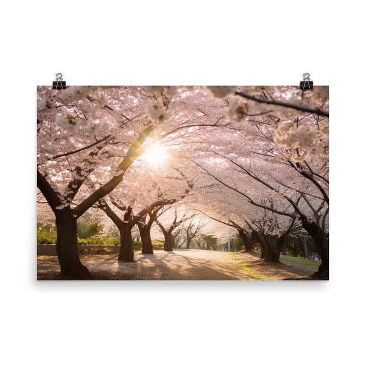 Cherry Blossom Dreams photo paper poster - Posterfy.AI